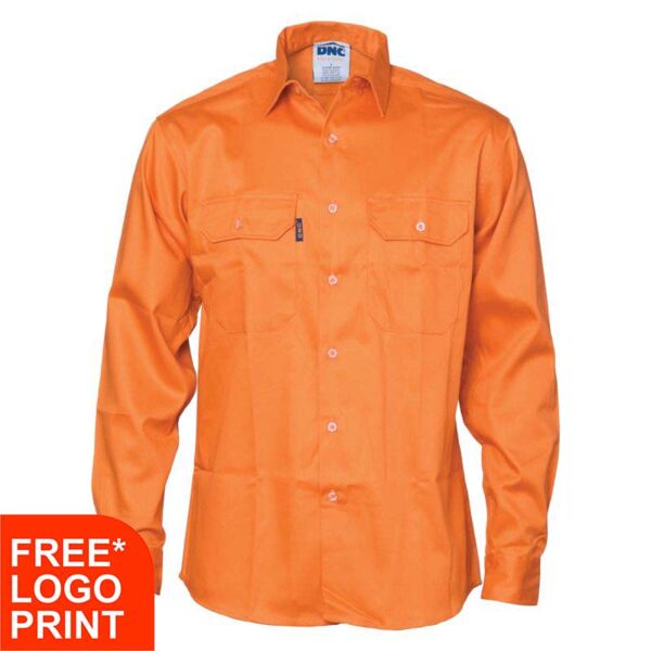Mens Patron Saint® Flame Retardant Drill Long Sleeve Shirt Thumbnail