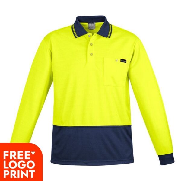 Mens Comfort Back Long Sleeves Polo Thumbnail